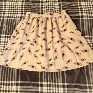 Print mini skirt